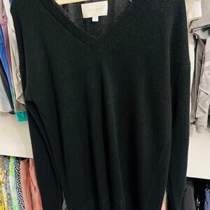 NWT BROCHU WALKER WOMEN’S MEDIUM BLACK LACE LOOKER SWEATER DRESS